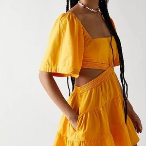 Free People Cross of Sunlight Mini Dress